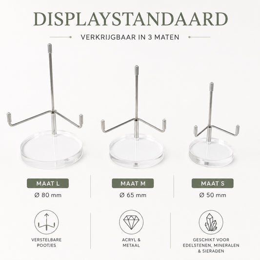 Luxe houder plexi glas - beweegbare pootjes