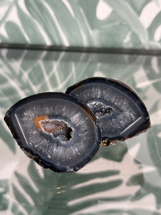 Agaat geode paar #no.40