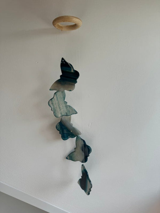Agaat hanger vlinder (blauw)