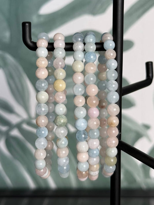 Morganiet armband 6 mm – liefde, rust & zachtheid