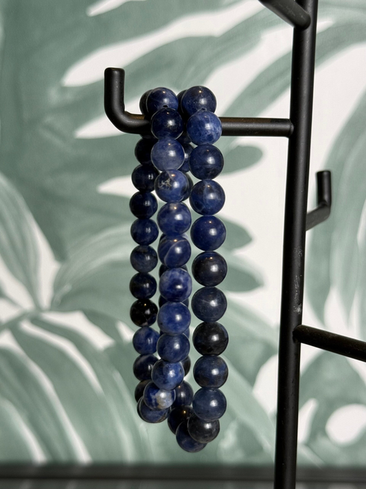 Sodaliet armband 8 mm (inzicht & harmonie)