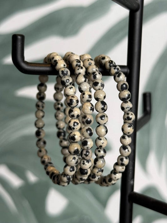 Dalmatiër jaspis kinder armband