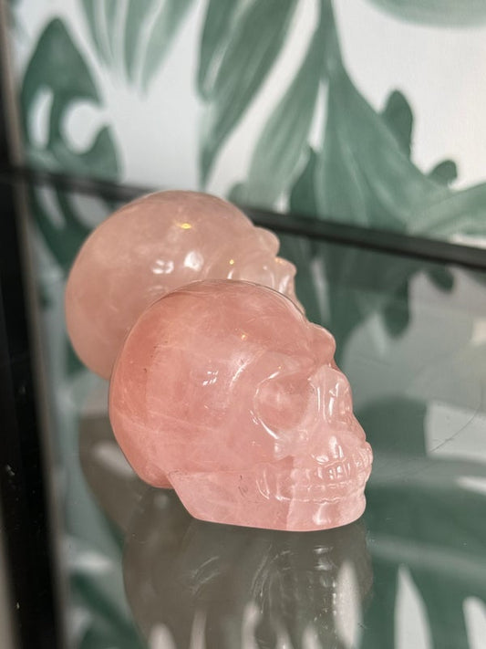 Rozenkwarts skull 40mm