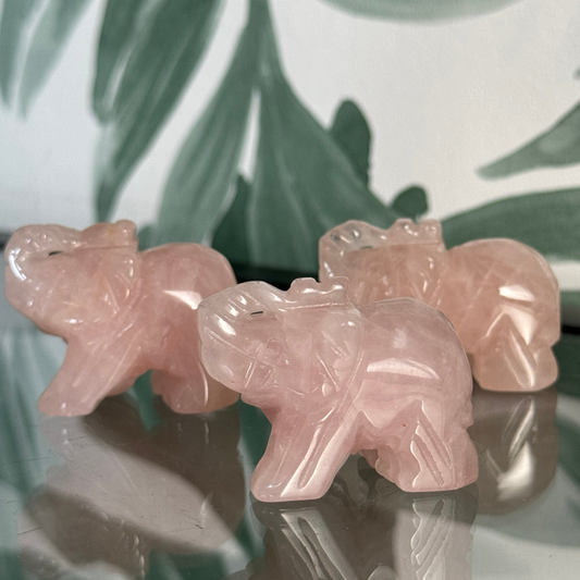 Rozenkwarts olifant 4 cm