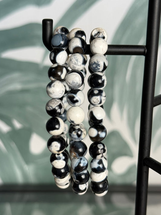 Orca Agaat Armband 8 mm – Bescherming & Rust