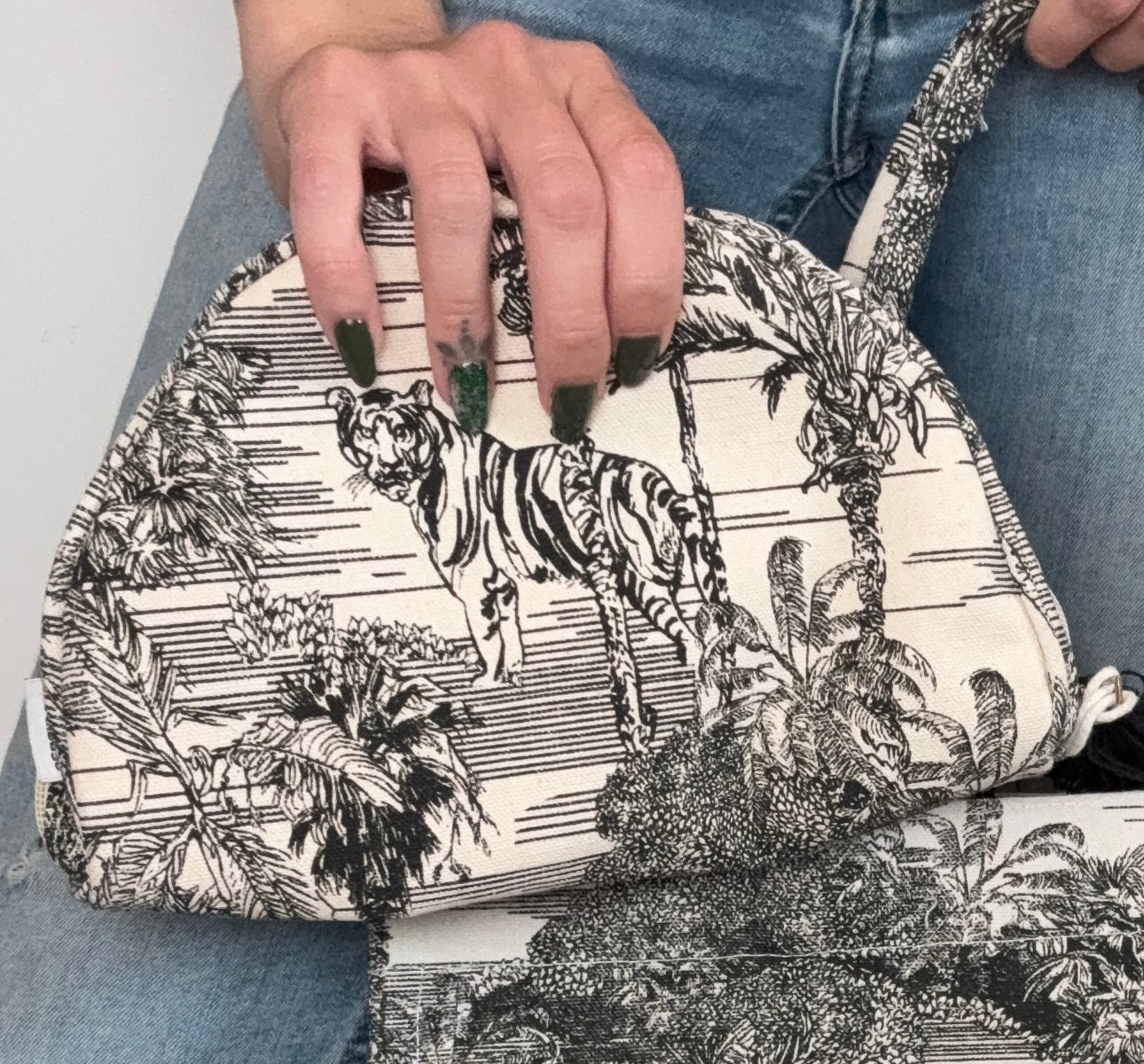 Shopper & toilettas – Jungleprint met tijger