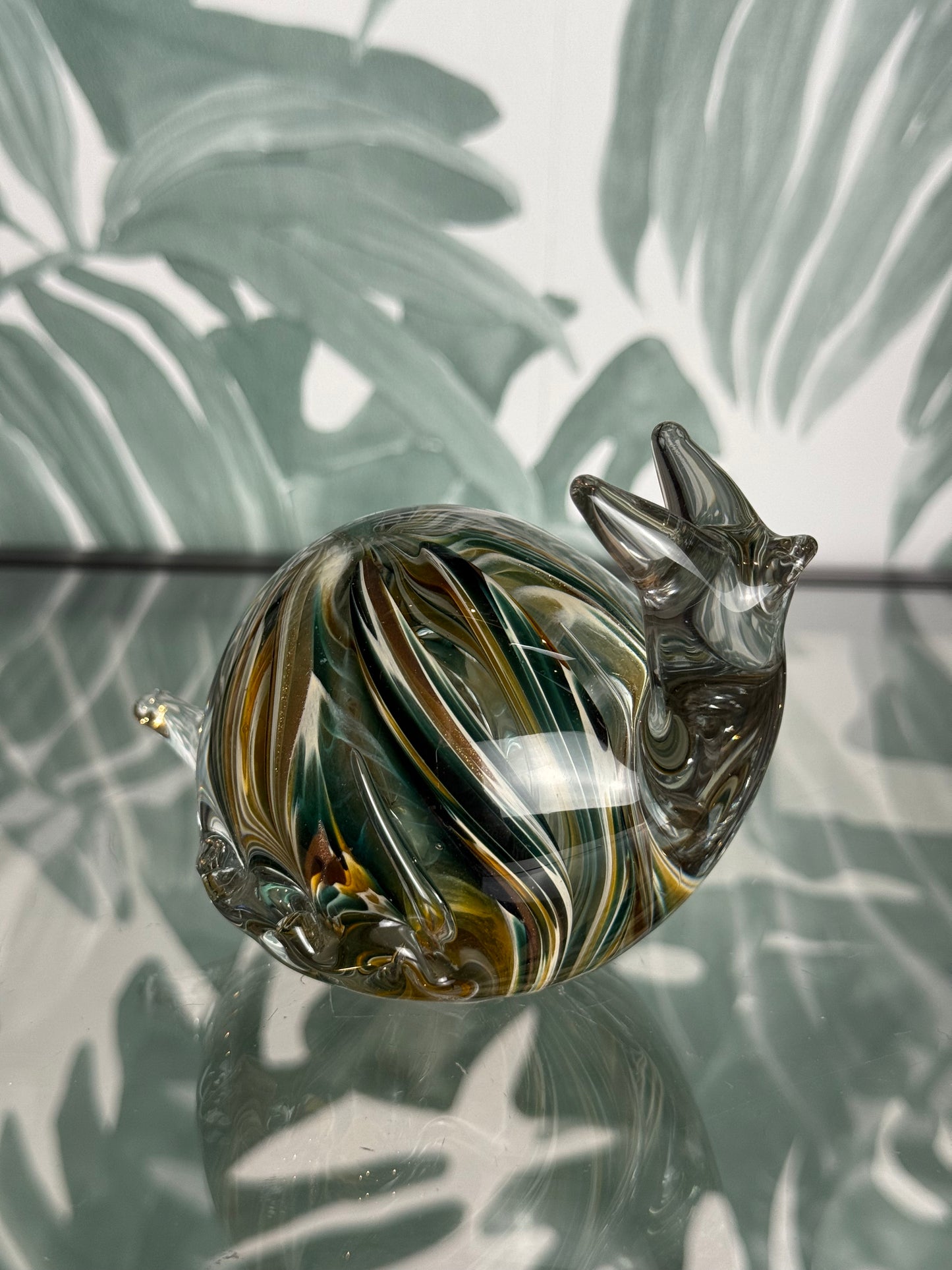 Glazen slak – handgeblazen decoratiebeeld