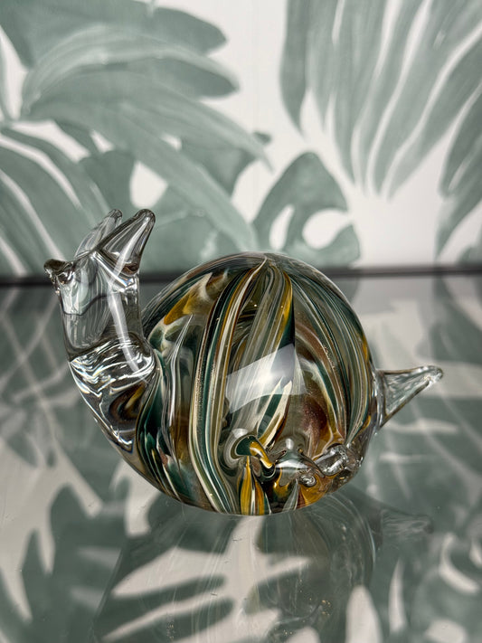Glazen slak – handgeblazen decoratiebeeld