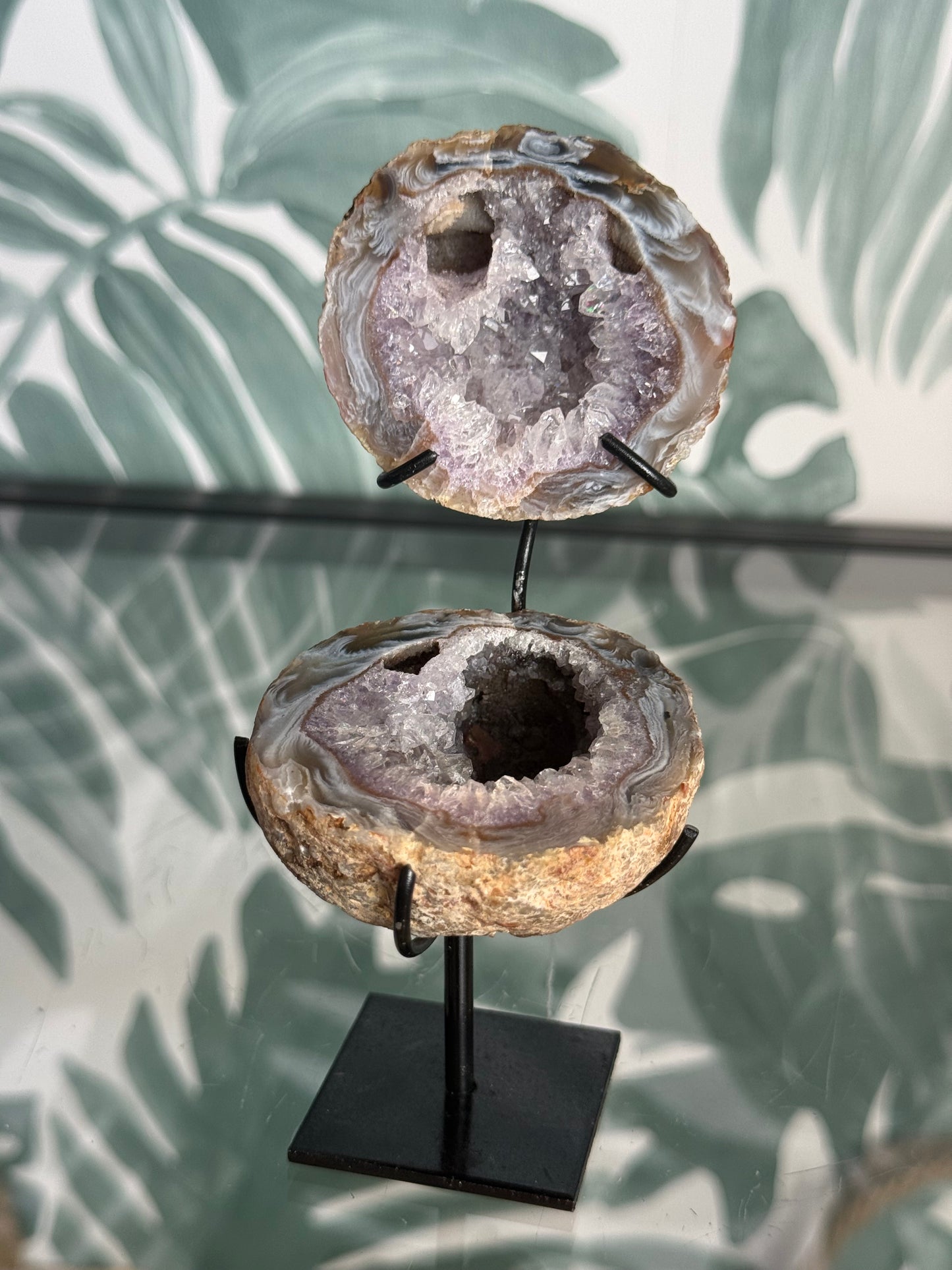 Agaat sieradendoosje met amethist - no.241
