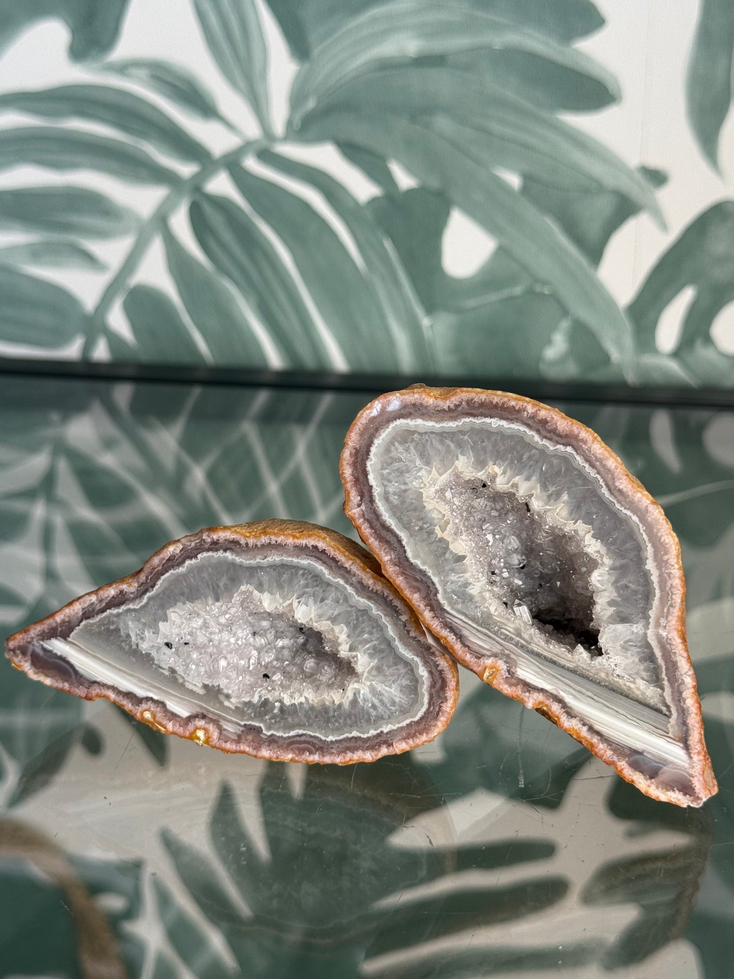 Agaat geode paar - no.243