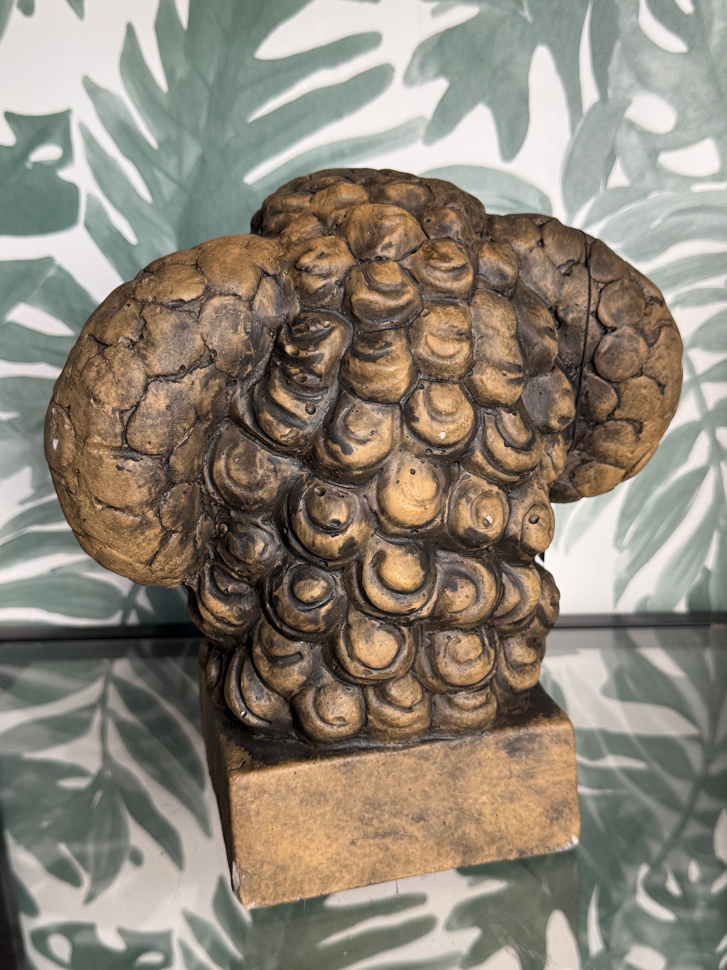 Ram Beeld Steenlook – Symbool van Kracht en Doorzettingsvermogen (BRYNXZ 24x19x26 cm)