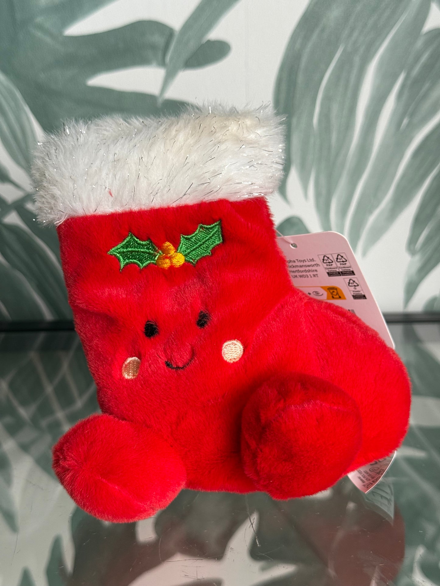 🎄 Kerstknuffel – Kerstboom of Kerstsok (15 cm)