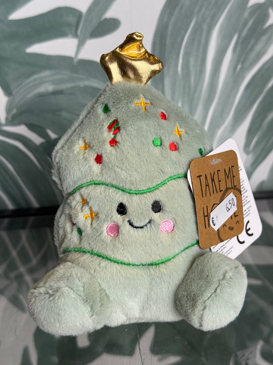 🎄 Kerstknuffel – Kerstboom of Kerstsok (15 cm)