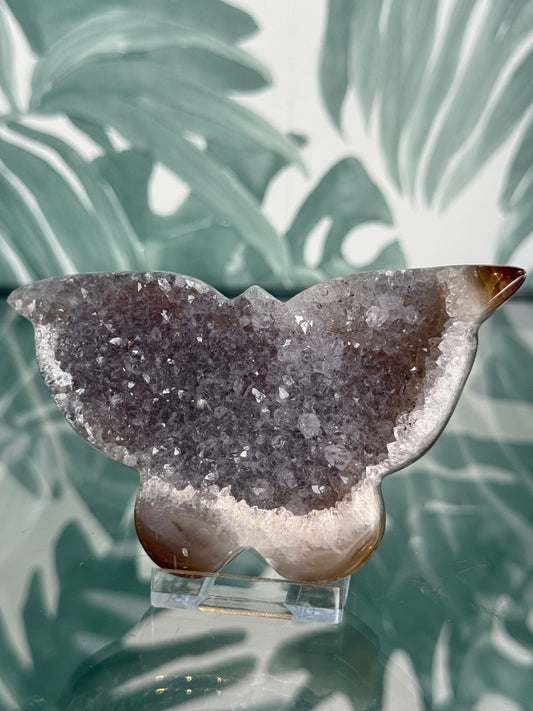 Agaat met amethist vlinder #no.112