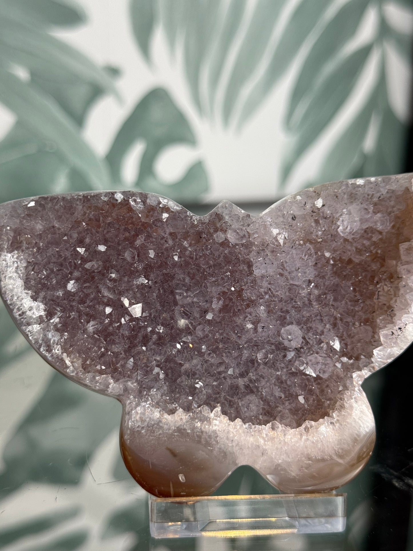 Agaat met amethist vlinder #no.112