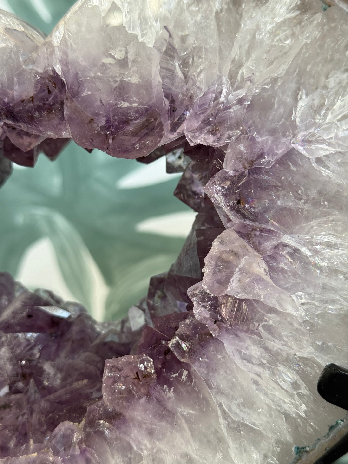 Amethist hart portaal - 23 x 20 cm