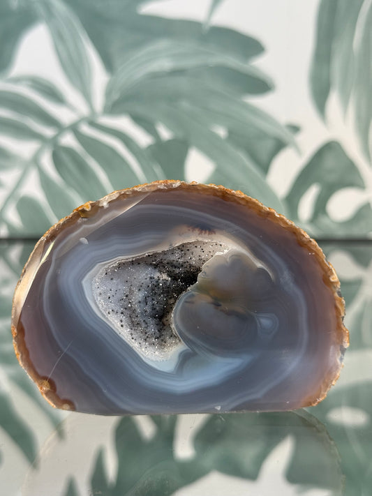 Agaat geode op standvlak - no.134