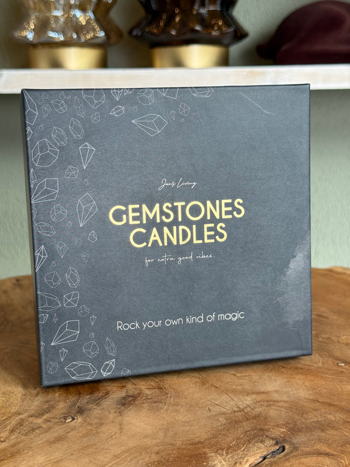 Geurkaarsen met Edelstenen – Luxe Geschenkset