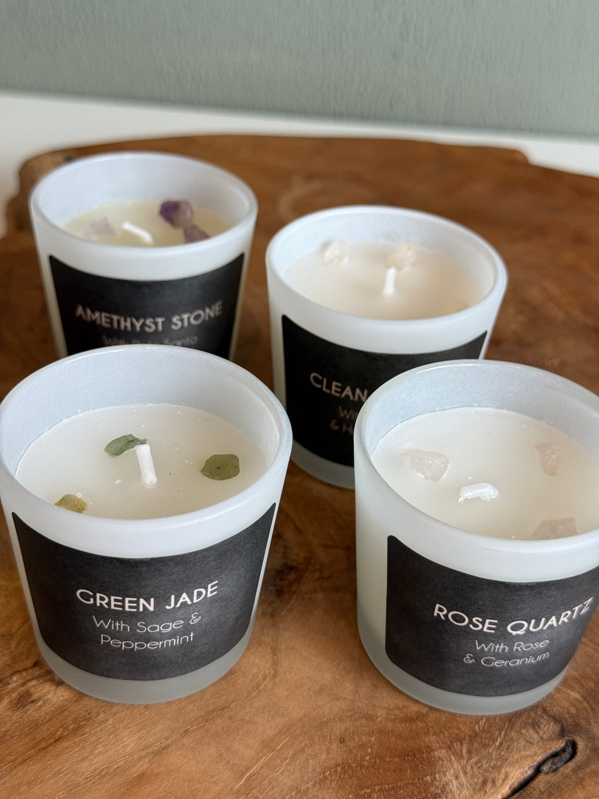 Geurkaarsen met Edelstenen – Luxe Geschenkset