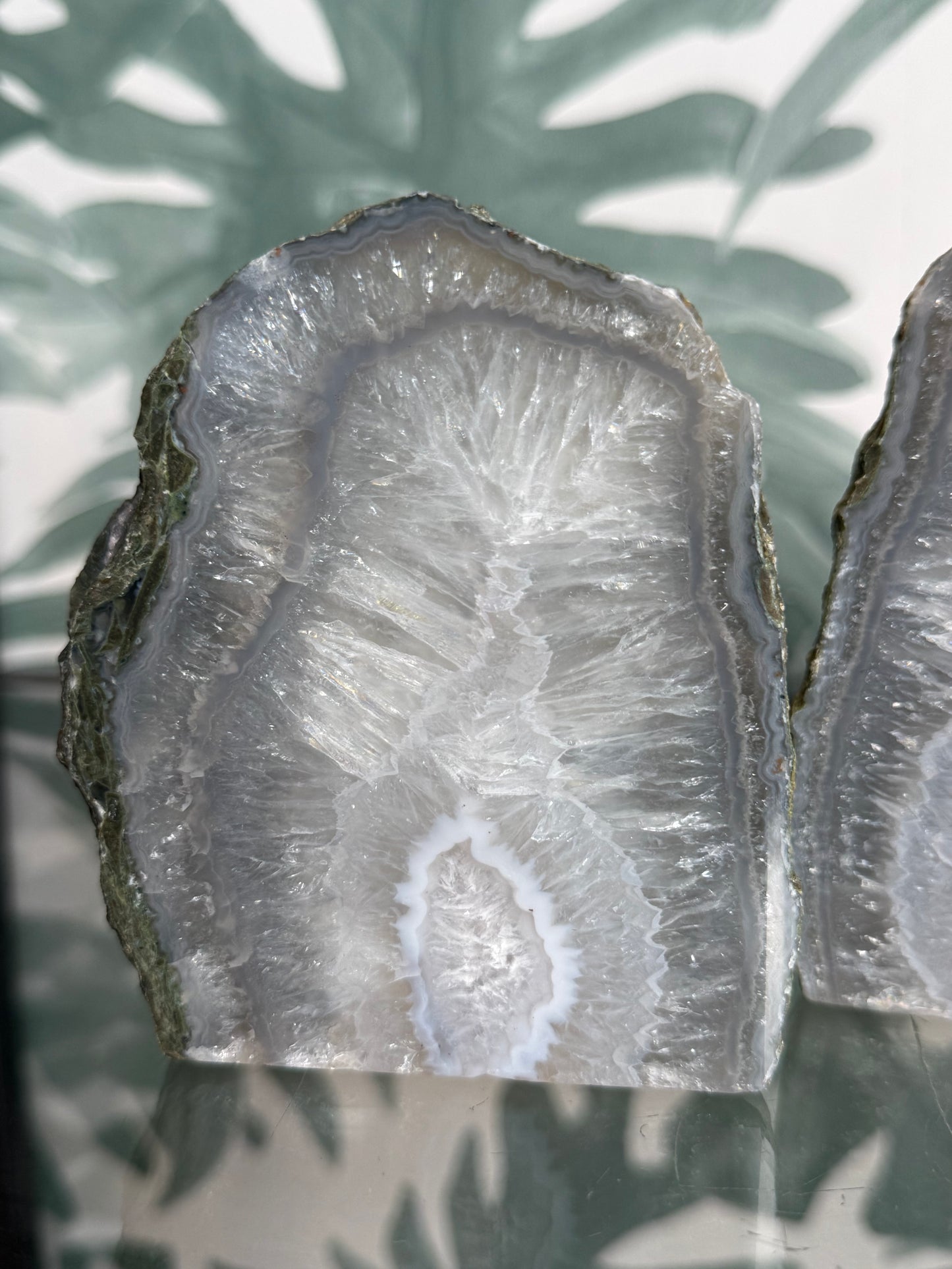 Set van 2 agaat waxinelichthouders - twins