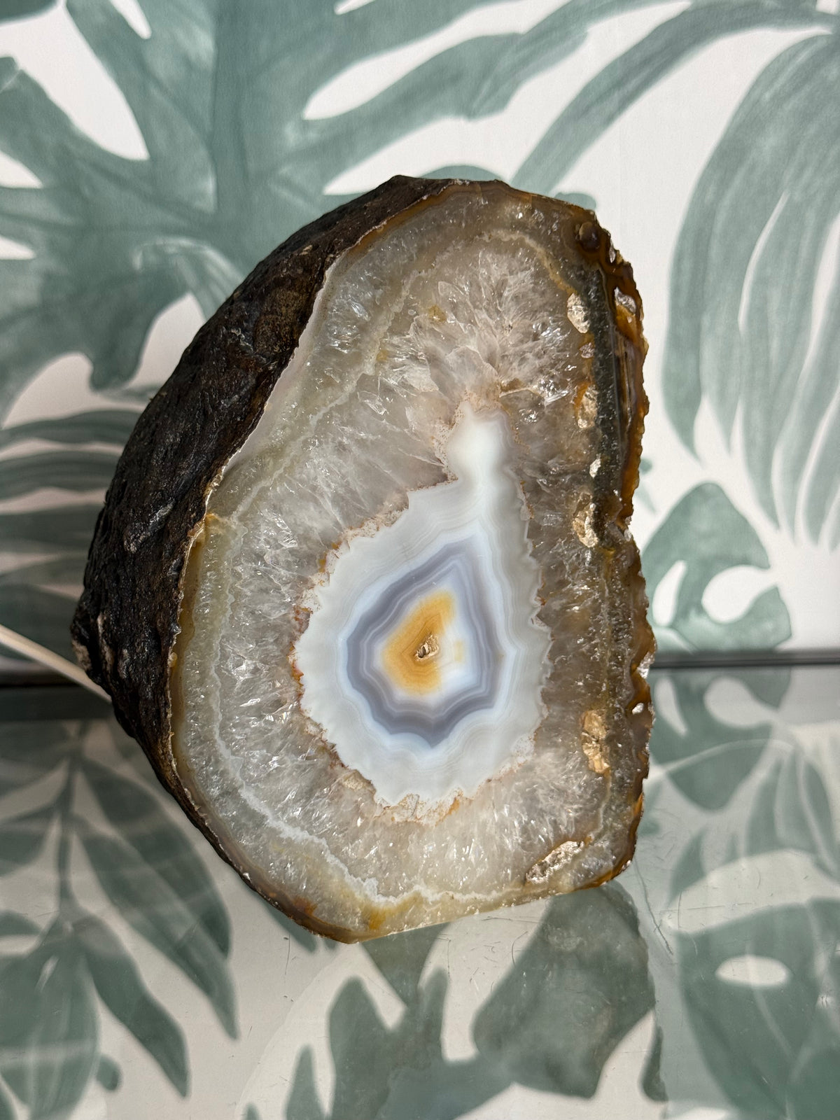 Agaat geode lamp - no.1