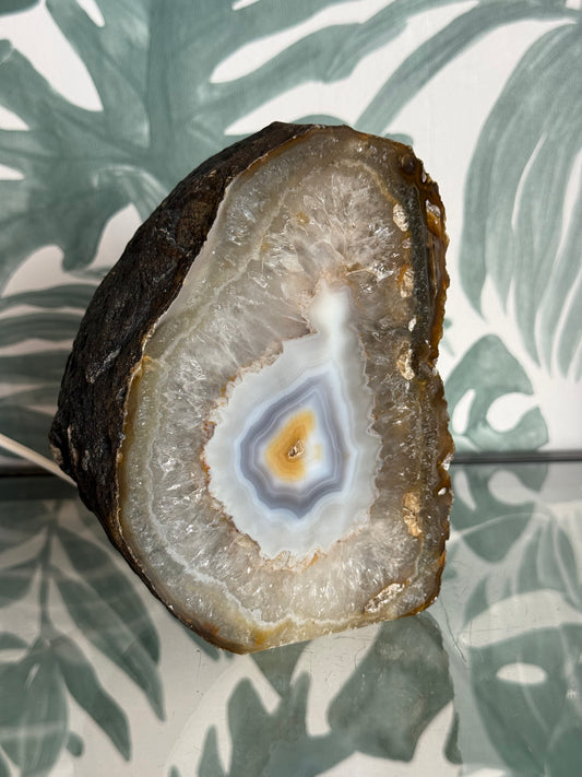 Agaat geode lamp - no.1