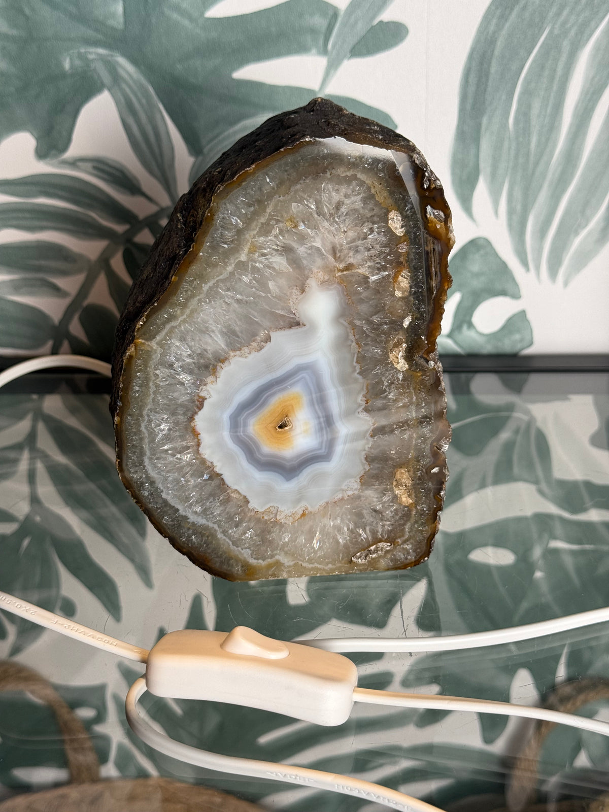 Agaat geode lamp - no.1