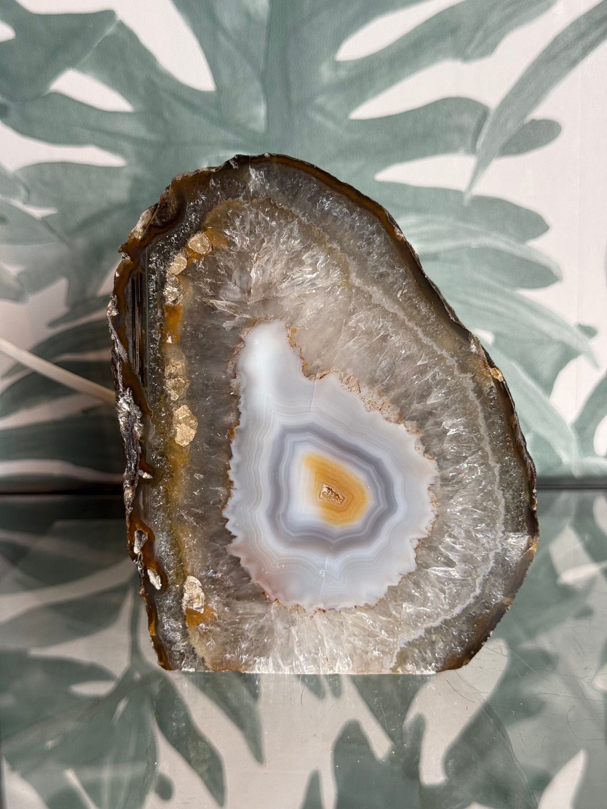 Agaat geode lamp - no.2