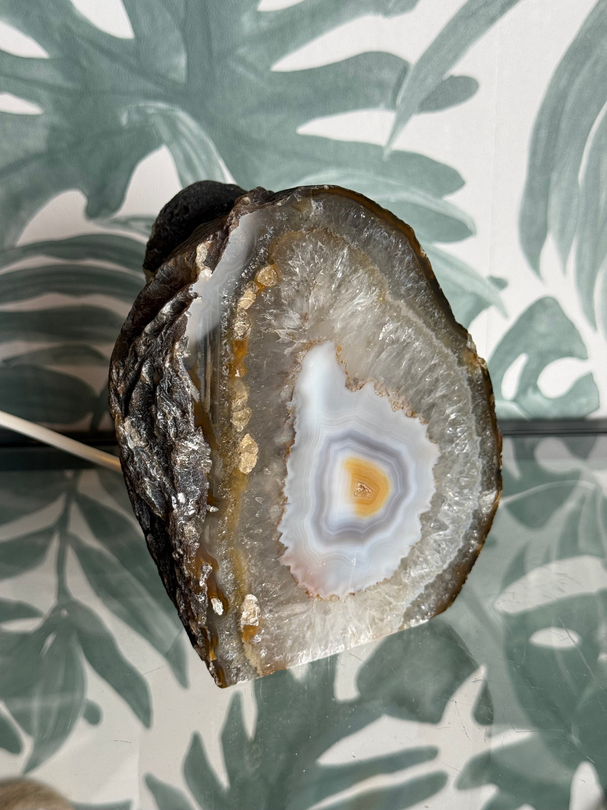 Agaat geode lamp - no.2