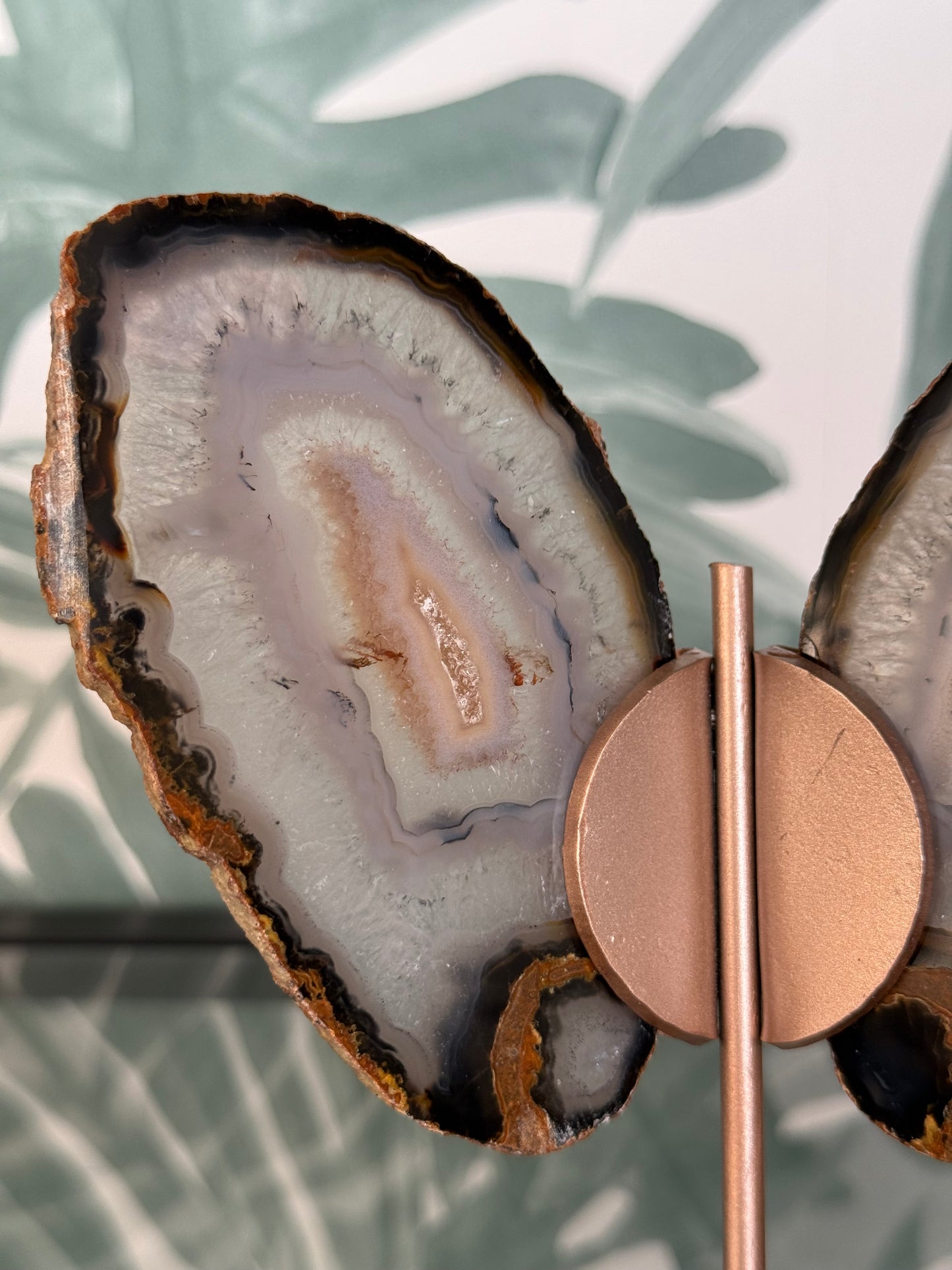 Agaat vlinder op standaard