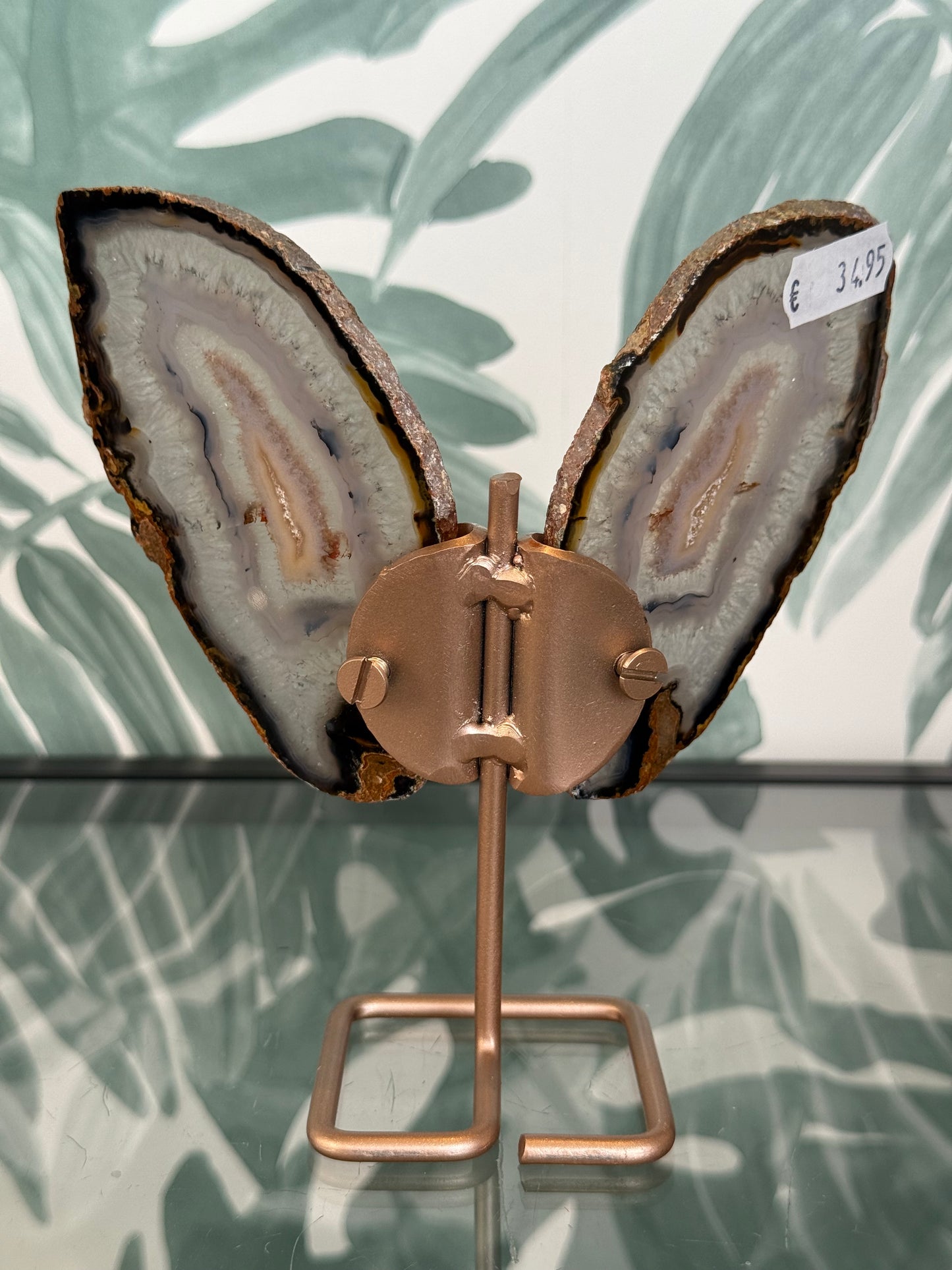 Agaat vlinder op standaard