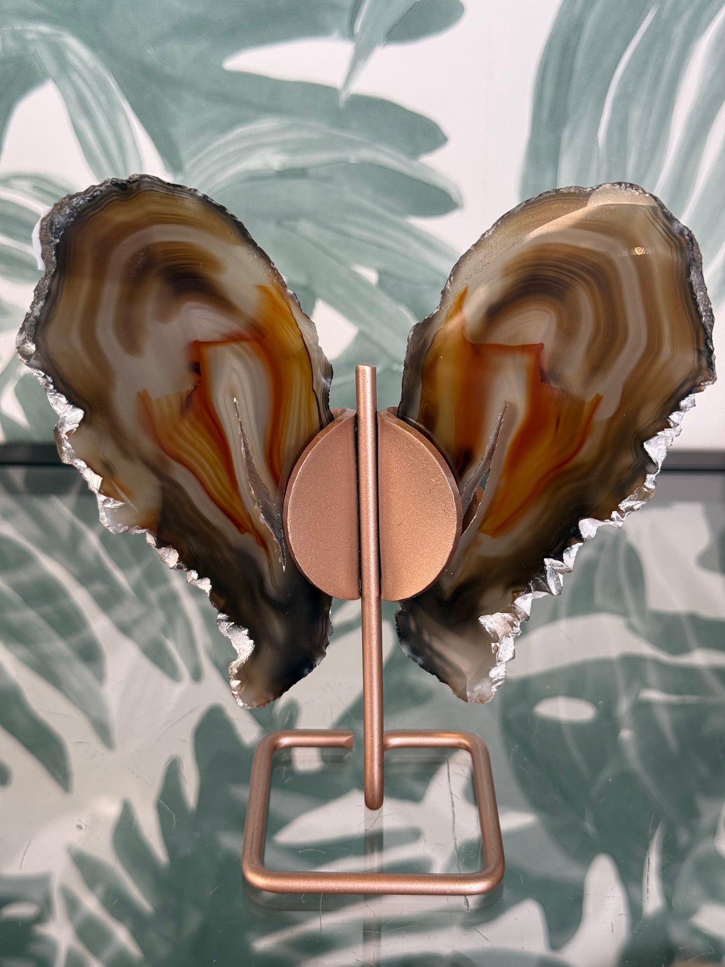 Agaat vlinder op standaard