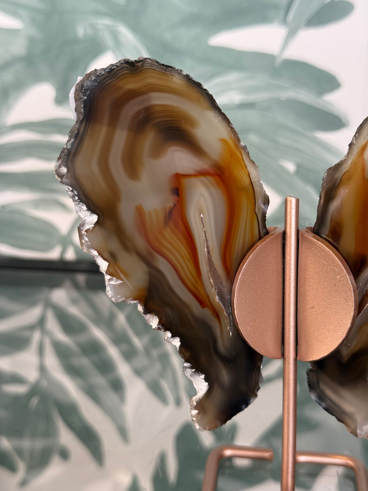 Agaat vlinder op standaard