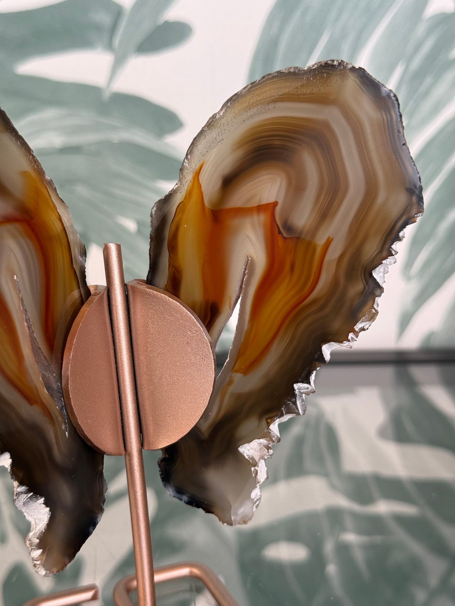 Agaat vlinder op standaard