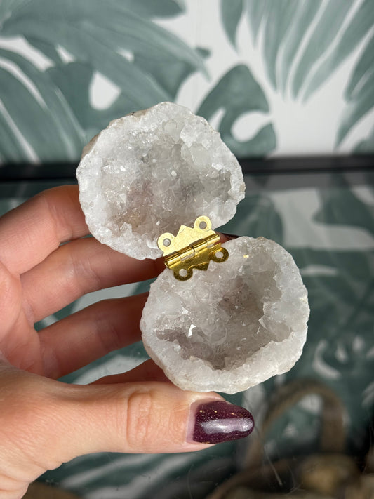 Kwarts geode sieradendoosje - no.267