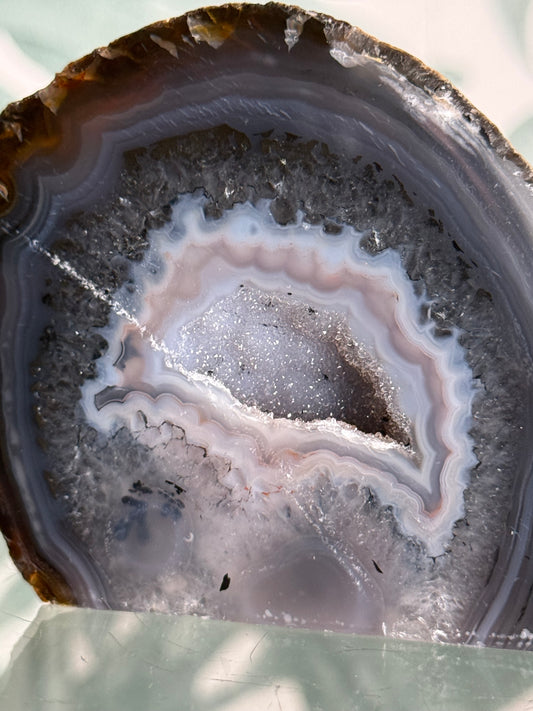 Agaat geode op standvlak - no.270