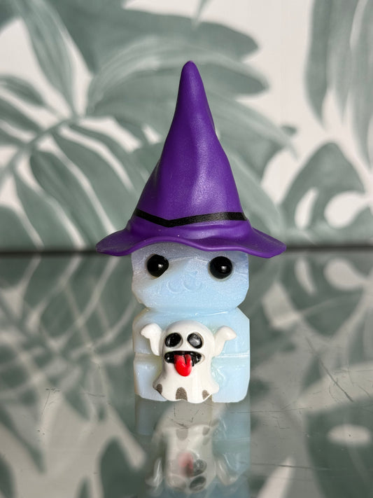 Opliet Heks 'Winnie' met Spookje – 9 cm