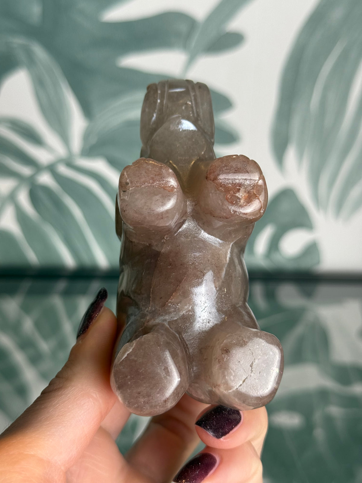 Hematoïde Kwarts Olifant met Auracoating - no.288