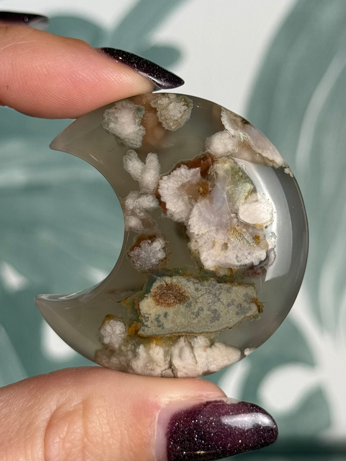 Bloemagaat Maan | ± 5 cm | Exemplaar D