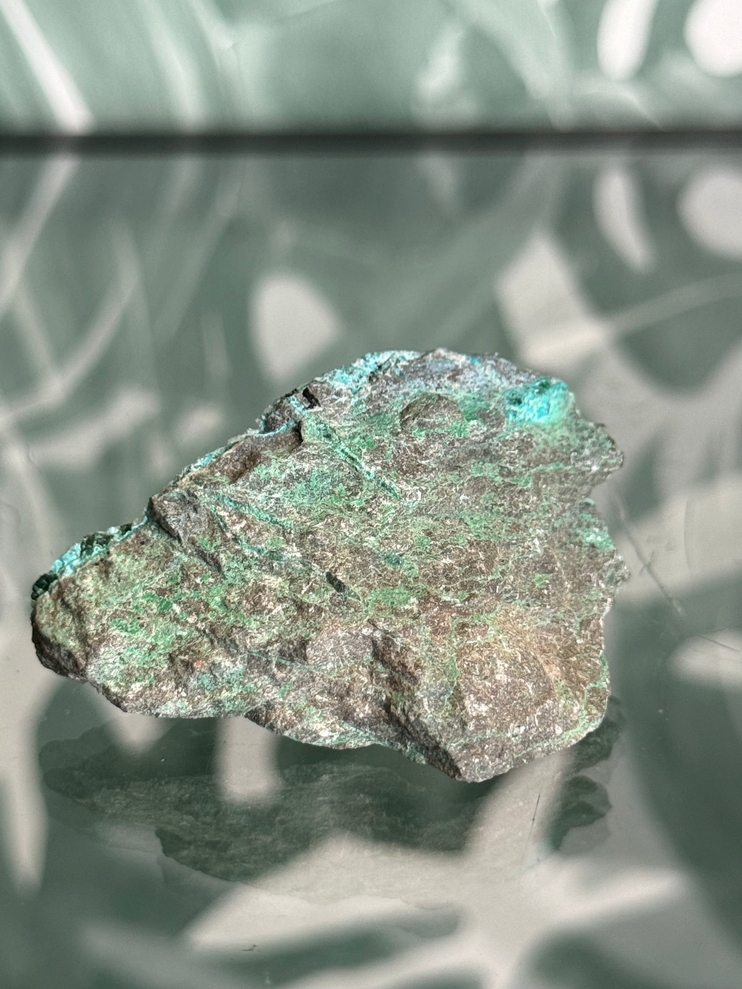 Chrysocolla met malachiet en bergkristal -#no.151
