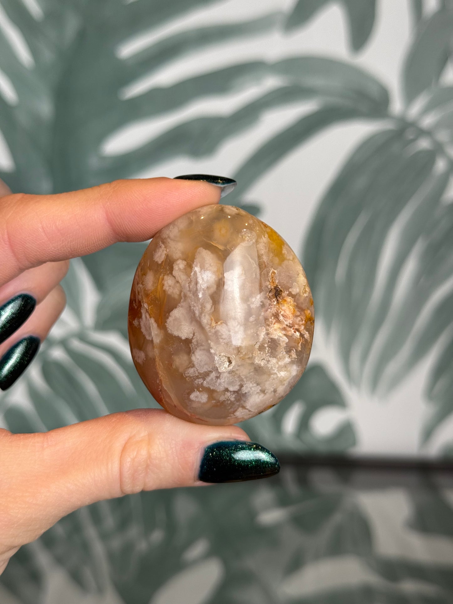 Bloemagaat handsteen -#no.158