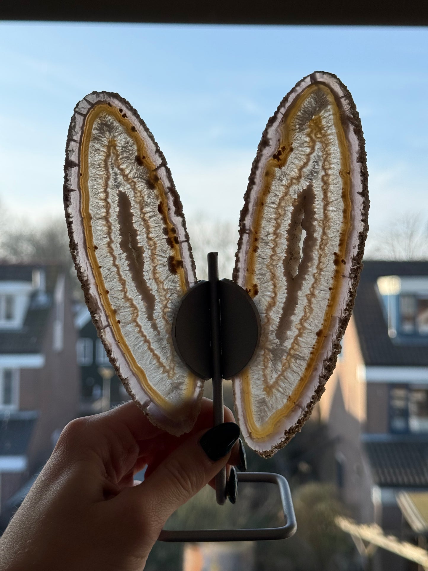 Agaat vlinder op standaard -168