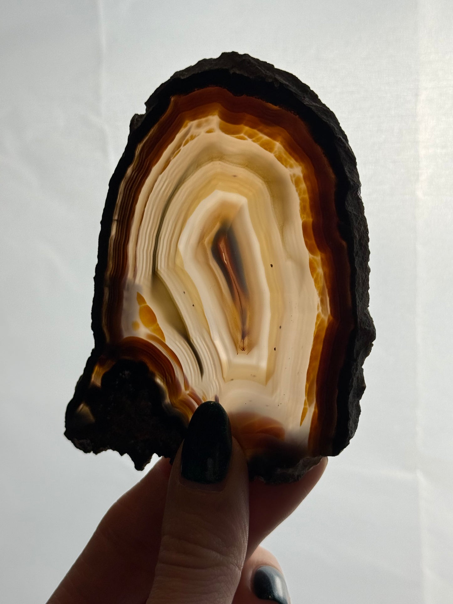 Agaat schijf natuurlijk #no.58