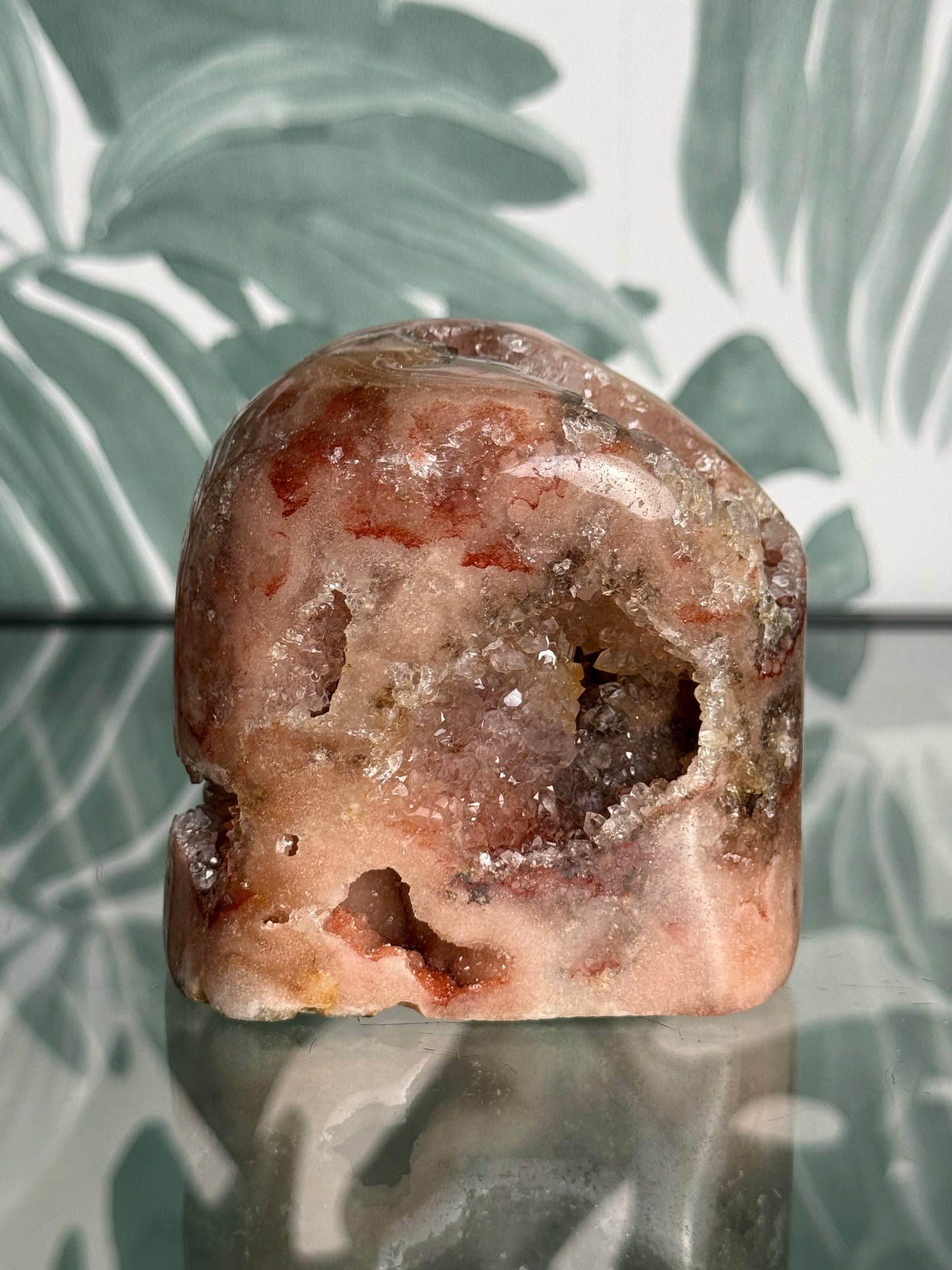 Roze amethist op standvlak #no.180