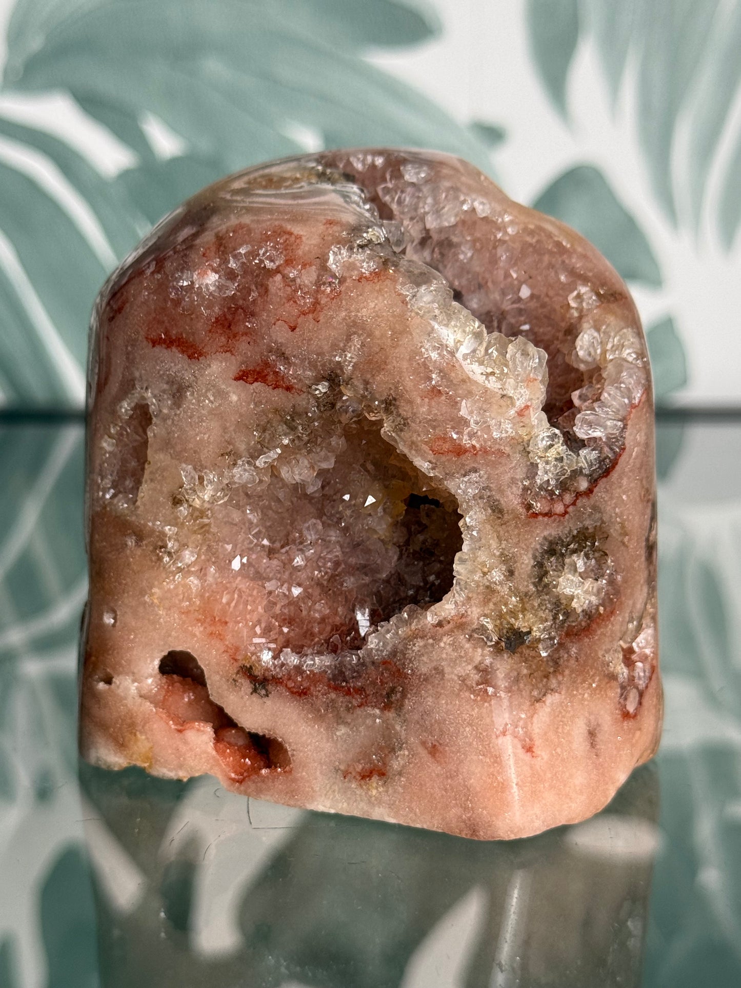 Roze amethist op standvlak #no.180