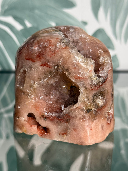 Roze amethist op standvlak #no.180