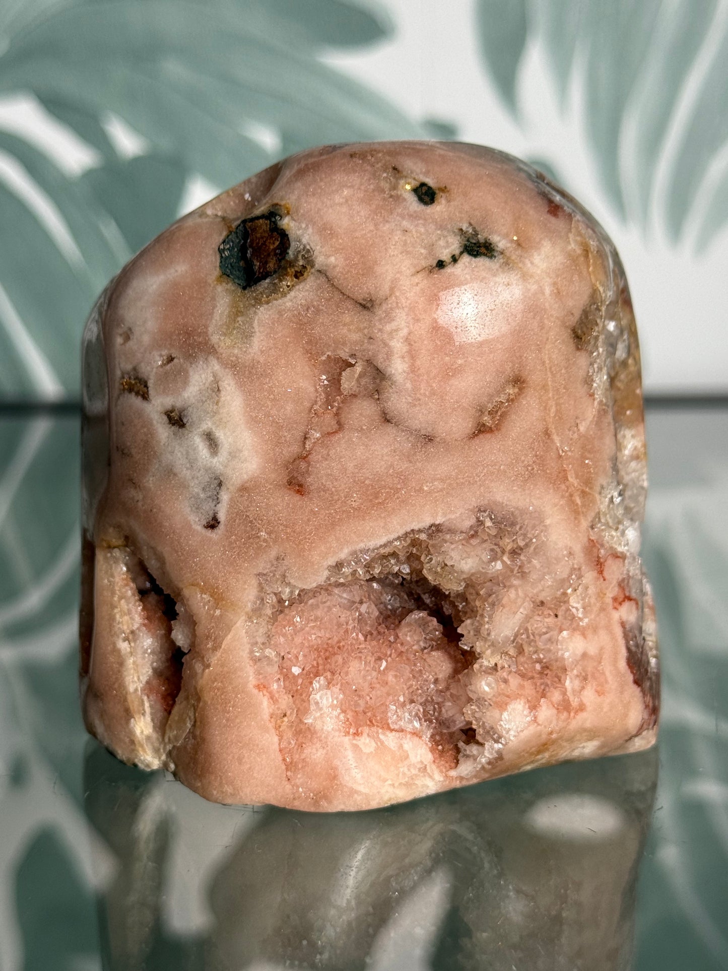 Roze amethist op standvlak #no.180