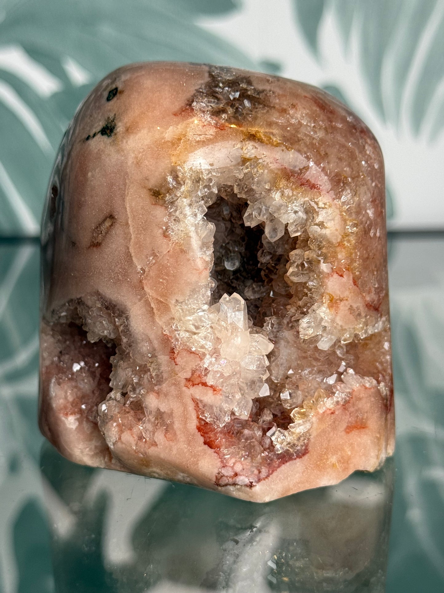 Roze amethist op standvlak #no.180