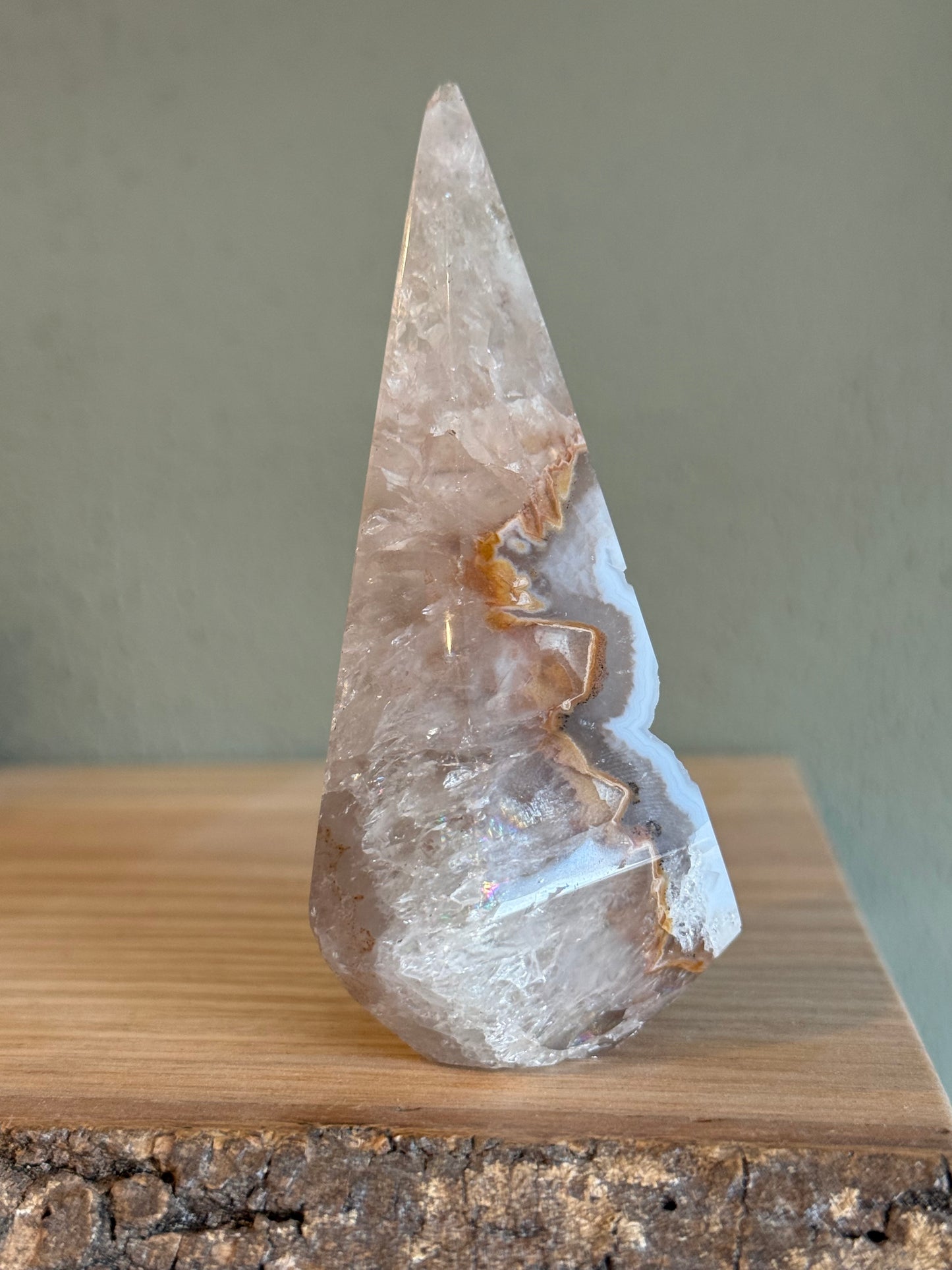 Agaat druzy toren - A kwaliteit