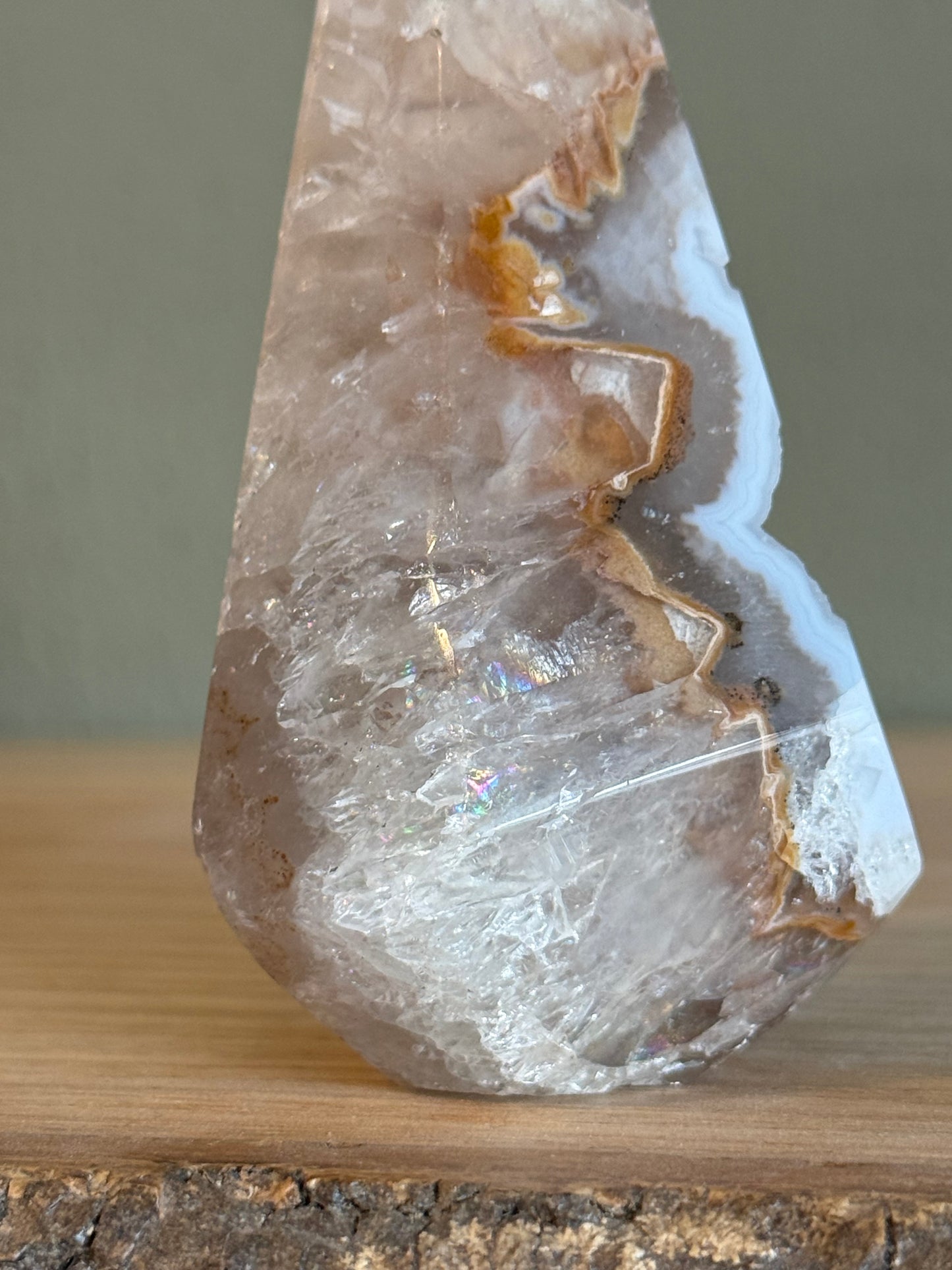 Agaat druzy toren - A kwaliteit